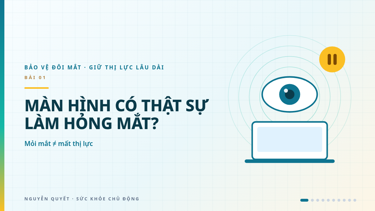 Màn hình có thật sự làm hỏng mắt? Điều khiến mắt mỏi và điều đáng lo hơn