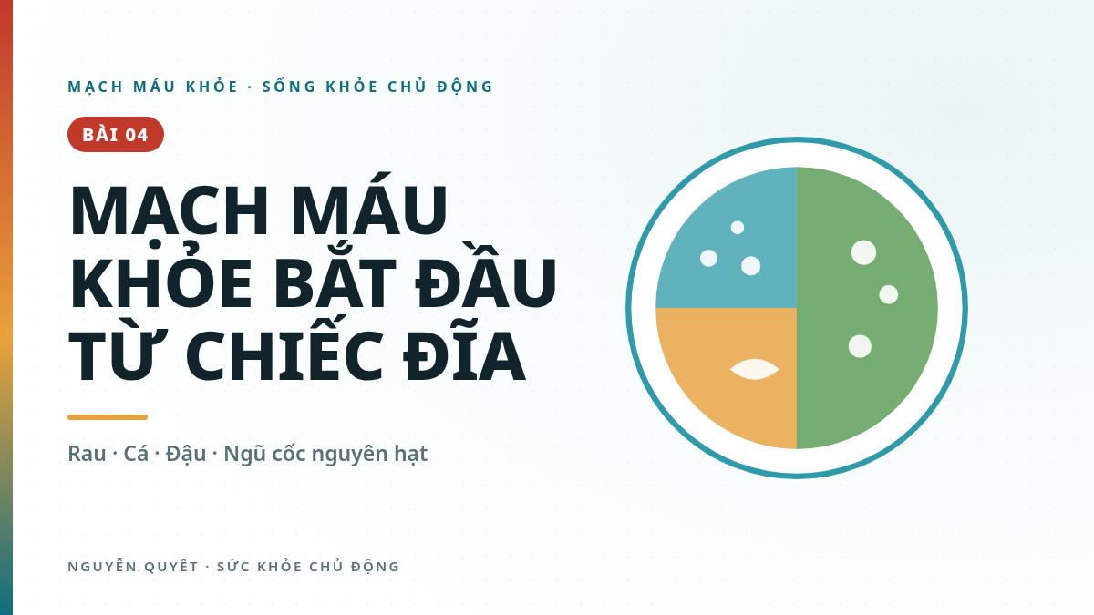 Muốn mạch máu khỏe hơn, hãy bắt đầu từ chiếc đĩa ăn mỗi ngày